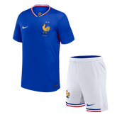 France Home Jersey Kit EURO 2024 Kids(Jersey+Shorts)
